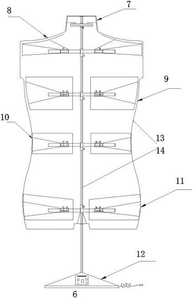 一種智能服裝人臺的制作方法附圖