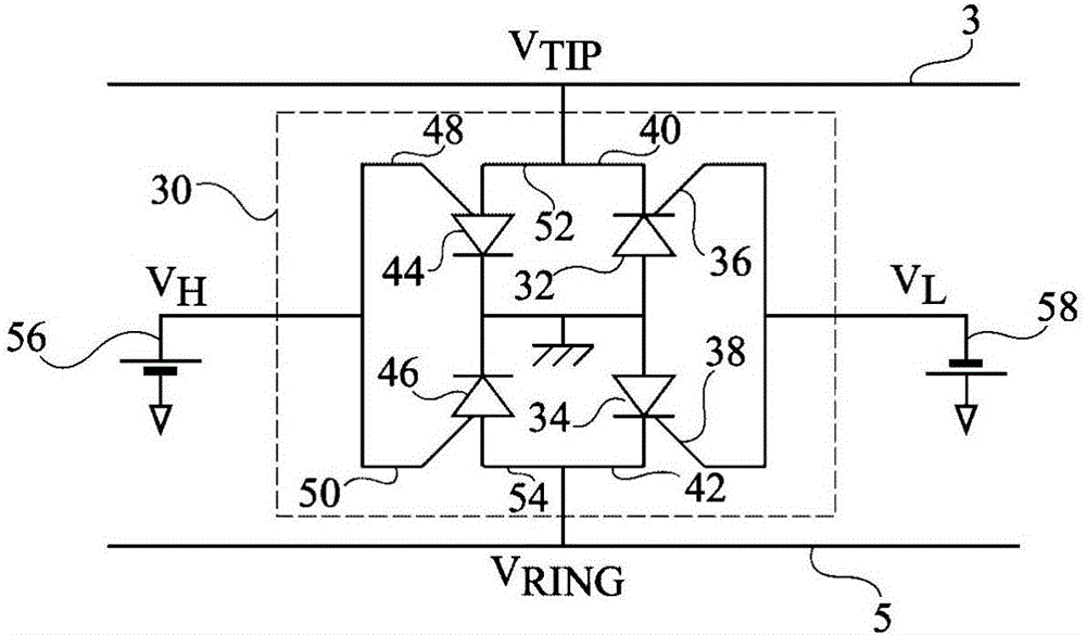 用于保護(hù)線路免于過電壓的結(jié)構(gòu)和過電壓保護(hù)電路的制作方法附圖