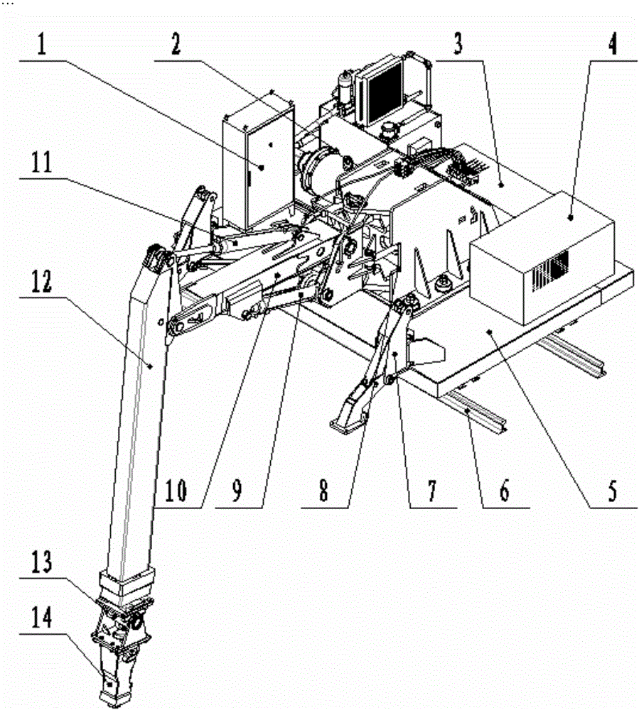 一種軌道式移動碎石機(jī)的制作方法附圖