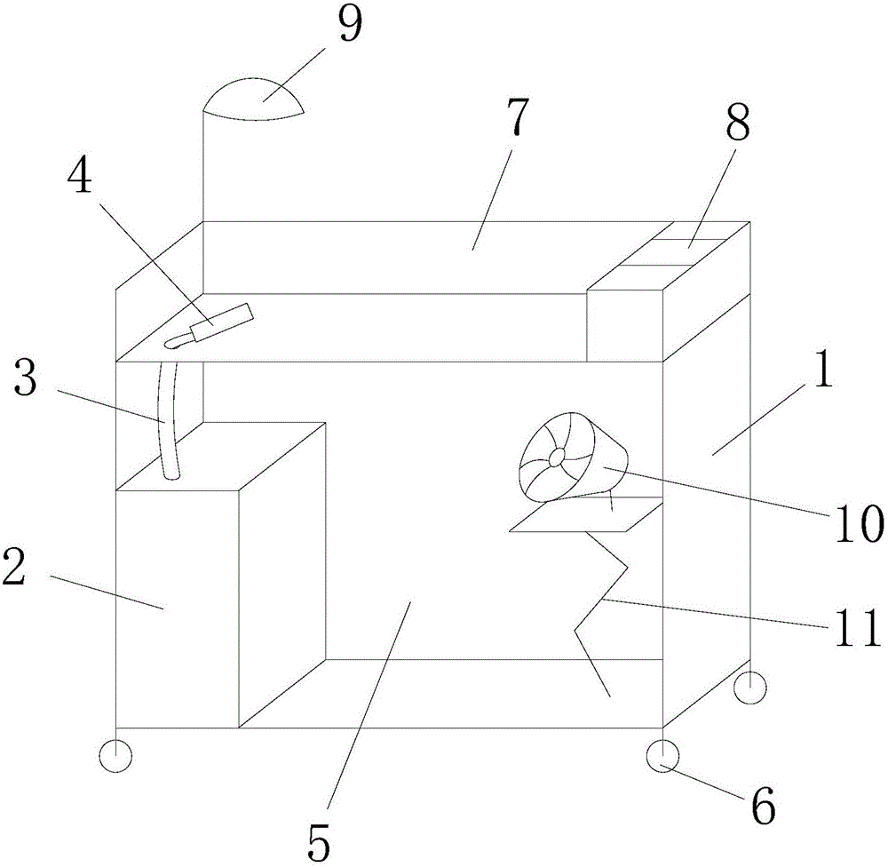 講臺(tái)桌的制作方法附圖