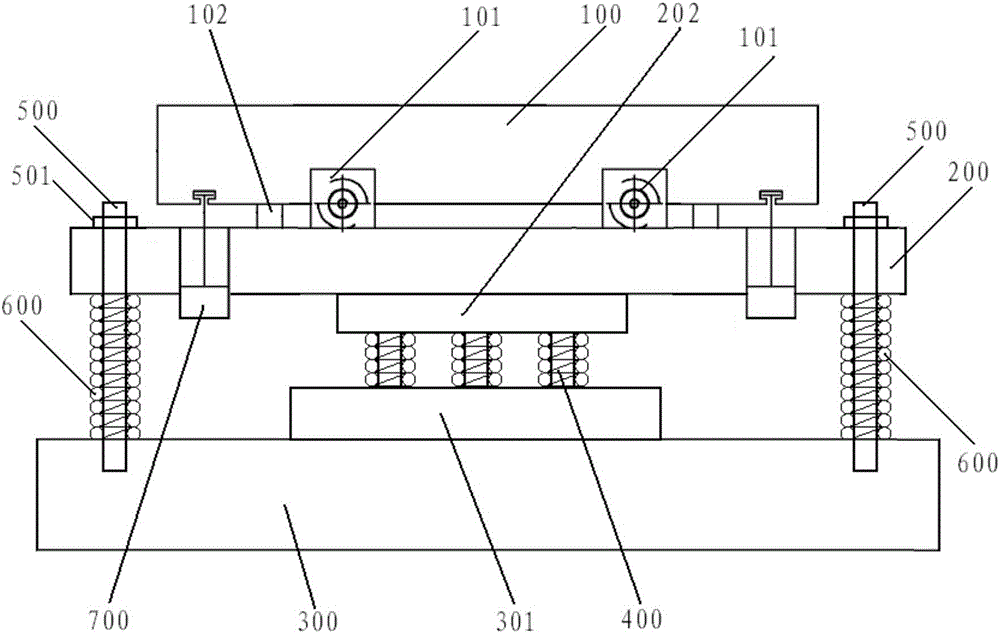 一種壓力機(jī)移動(dòng)工作臺(tái)的制作方法附圖