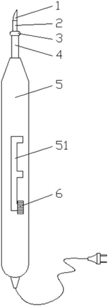 發(fā)光電刀的制作方法附圖