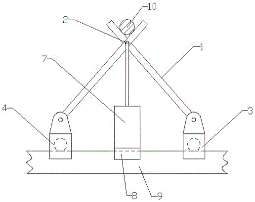 一種電力施工用橫擔(dān)托線器的制造方法附圖