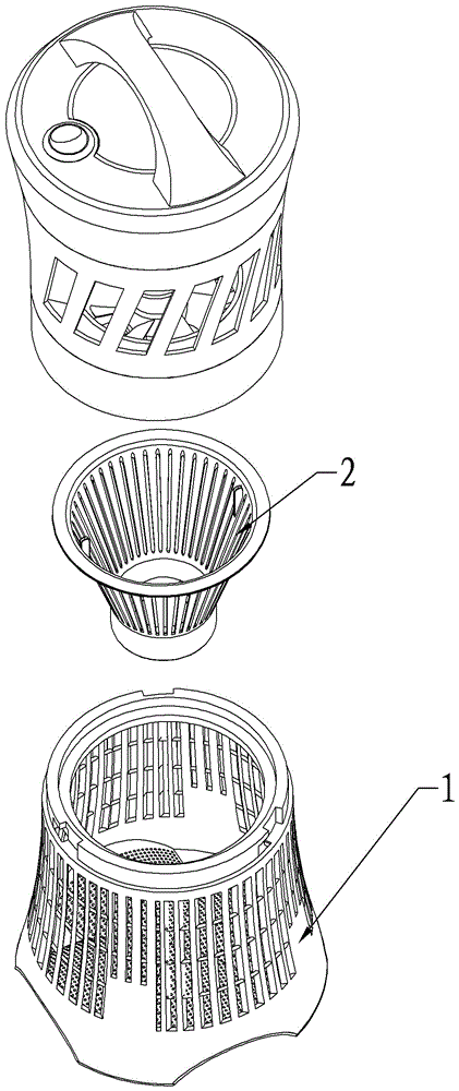滅蚊燈的儲(chǔ)蚊盒結(jié)構(gòu)的制作方法附圖