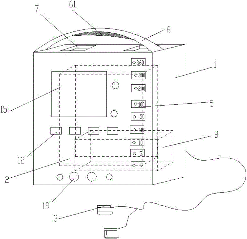 多功能便攜式除顫監(jiān)護儀的制作方法附圖