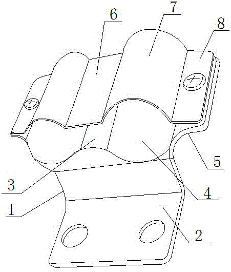 一種鋼管固定片的制作方法附圖