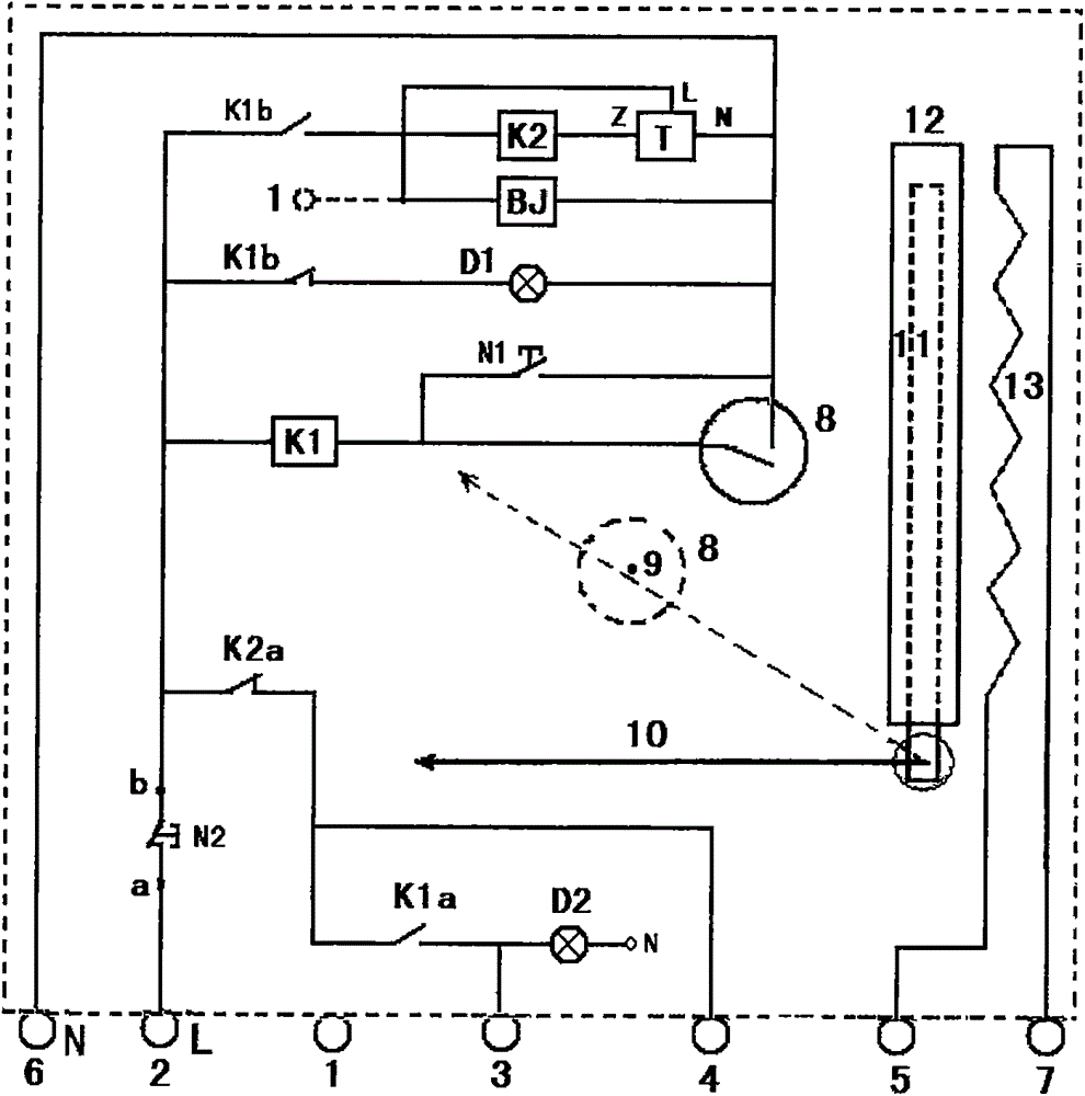 Jx電動(dòng)機(jī)直接啟動(dòng)控制器的制造方法附圖