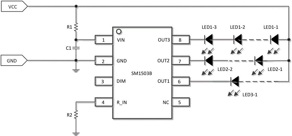 一種汽車燈電路的制作方法附圖