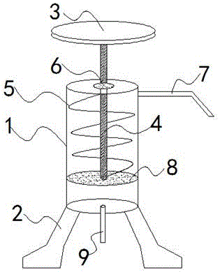 一種重力驅(qū)動(dòng)深井抽水機(jī)的制作方法附圖