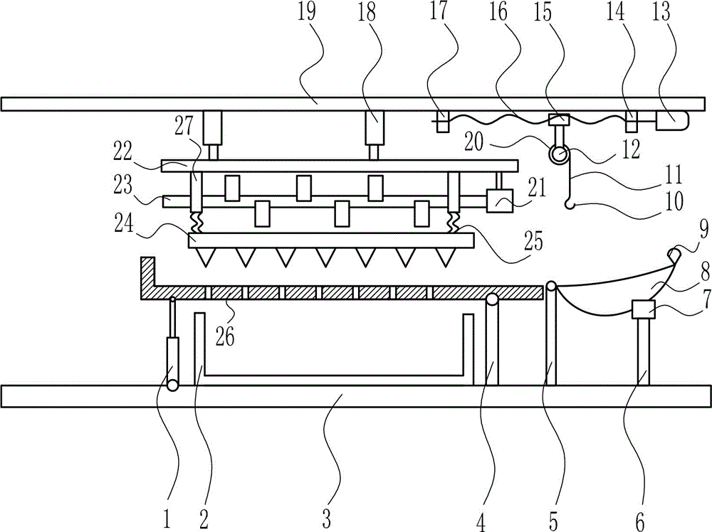 一種建筑用廢磚快速壓碎裝置的制造方法附圖