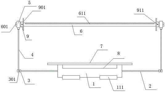 獨(dú)立針桿驅(qū)動(dòng)絎繡機(jī)一體機(jī)用的收料機(jī)構(gòu)的制作方法附圖