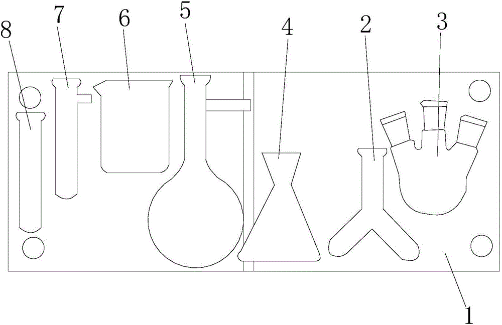 一種內(nèi)科檢測(cè)器皿固定板的制作方法附圖