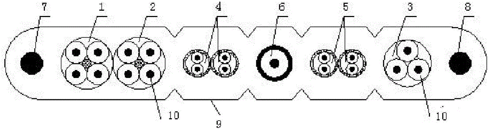 電梯隨行電纜的制作方法附圖