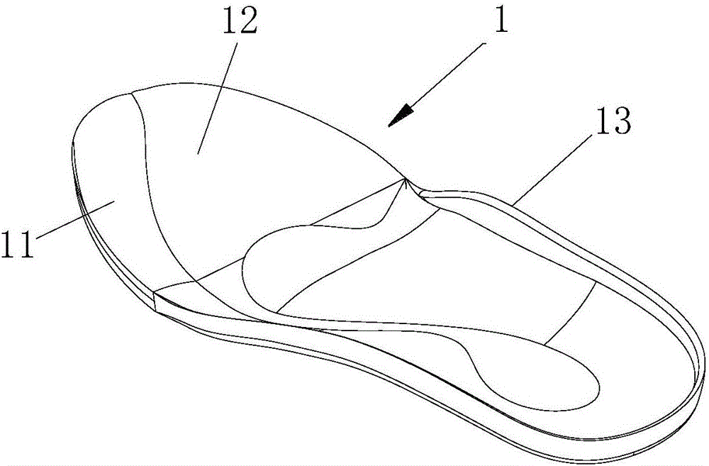 一種成長期運(yùn)動護(hù)足鞋墊的制作方法附圖