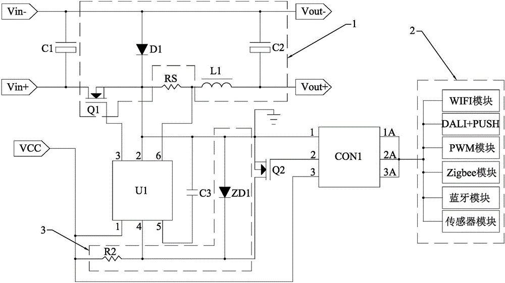 Led燈調(diào)光電路的制作方法附圖