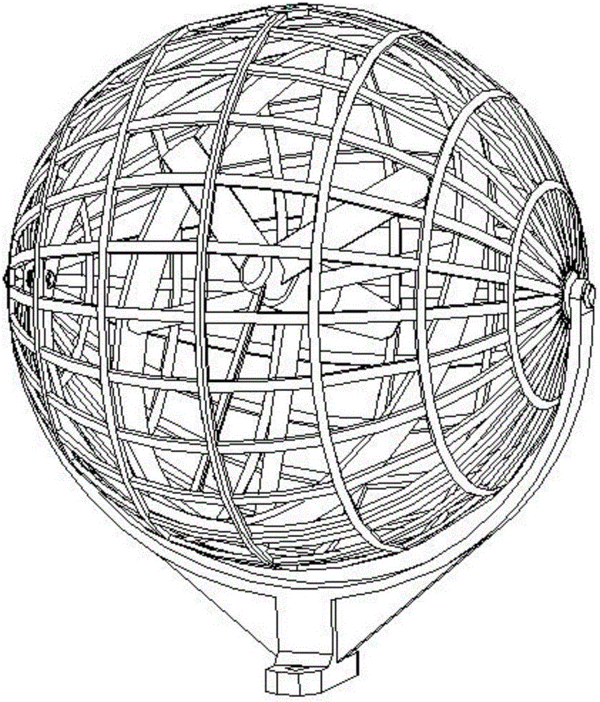 萬向球形風(fēng)力發(fā)電機(jī)的制作方法附圖