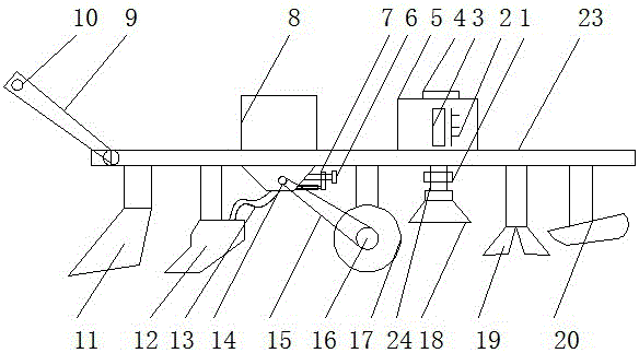 一種手動調(diào)節(jié)排種量的播種機的制作方法附圖