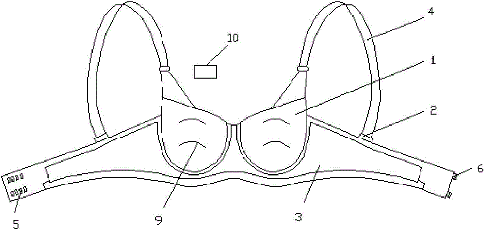 一種按摩保健胸罩的制作方法附圖