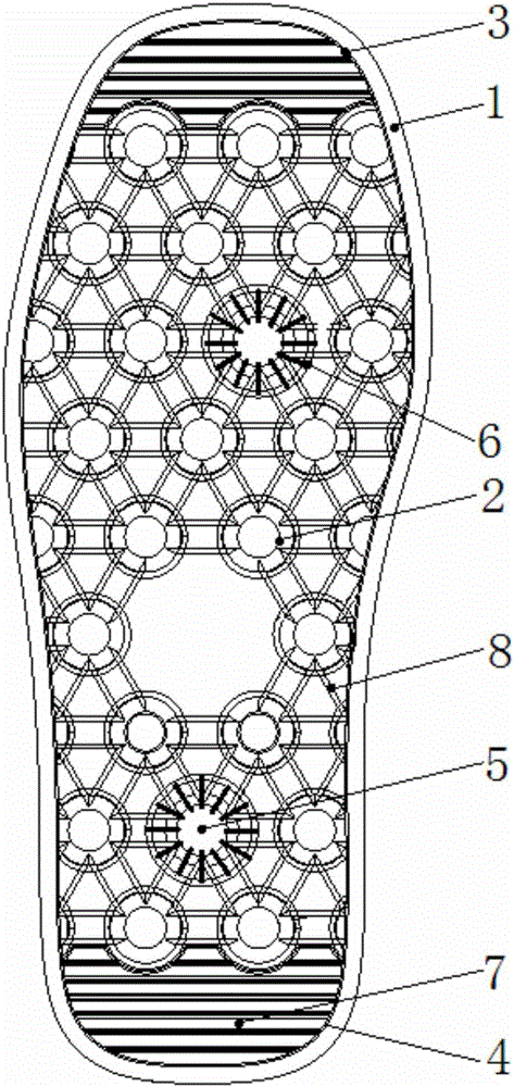 一種吸盤式老年鞋底的制作方法附圖