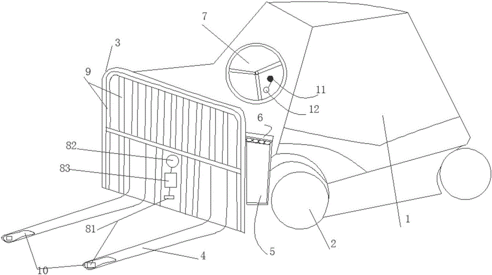 一種智能定位叉車的制作方法附圖