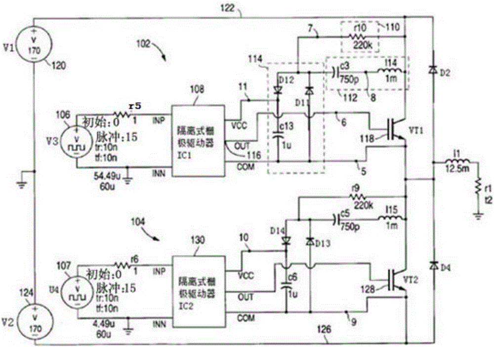 一種浮置柵極驅(qū)動電源的隔離電源電路的制作方法附圖