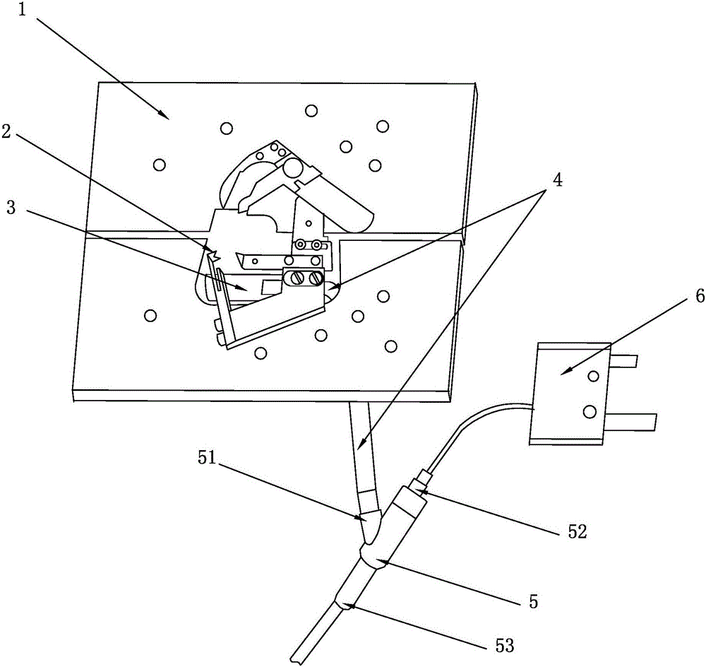 一種易排屑的電子圓頭鎖眼機的制作方法附圖